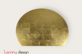 Lót đĩa vòng cung dán bạc phun vàng